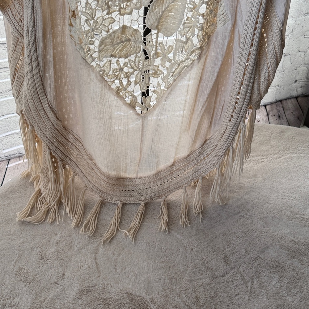 CHIC FRINGE CROCHET DUSTER - Picture 4 of 7